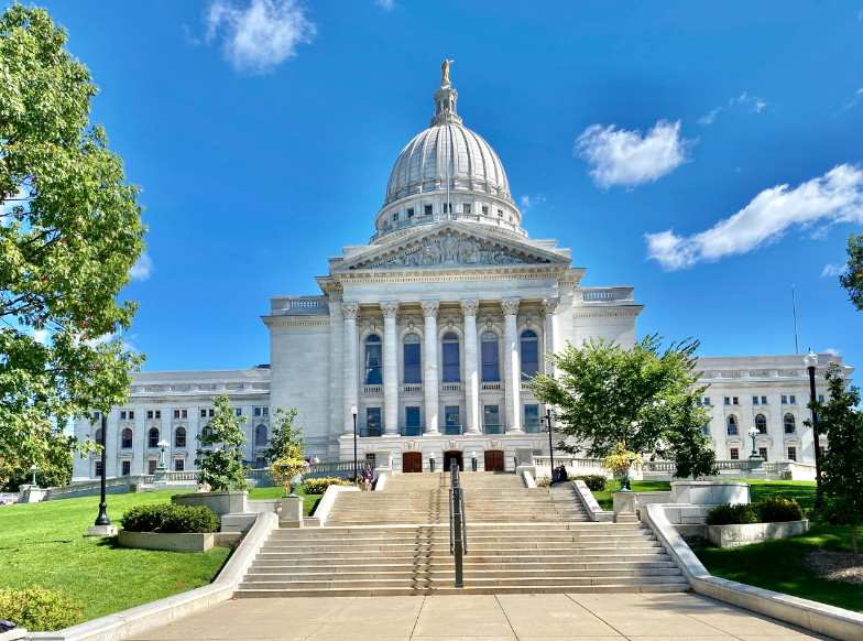 The “Apolitical” Wisconsin Supreme Court —  Warren LeMay, “Wisconsin State Capitol, Capitol Square, Madison, WI,” September 22, 2022. 